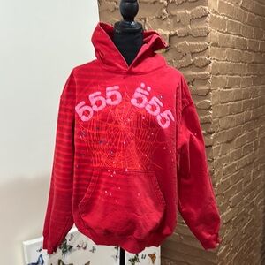 Red Graphic Hoodie men size large worn a few times but good condition